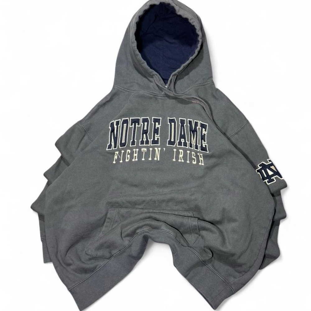Notre Dame Fighting Irish Gray and Navy Hoodie